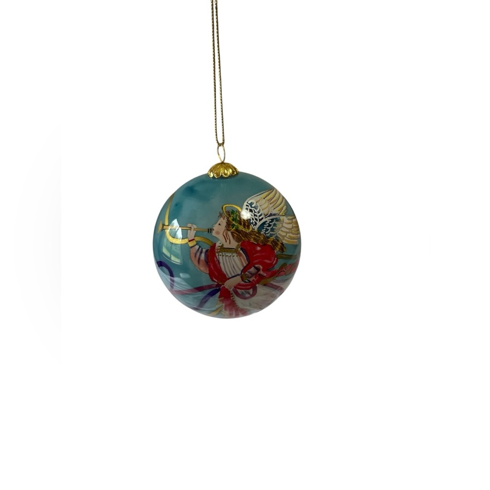 Hand painted The LI BIEN  Glass Ornament